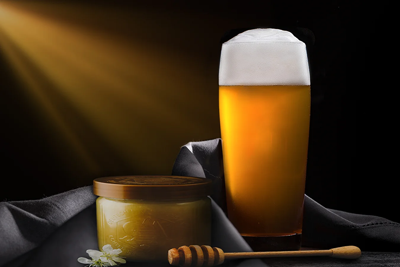 Homemade honey beer