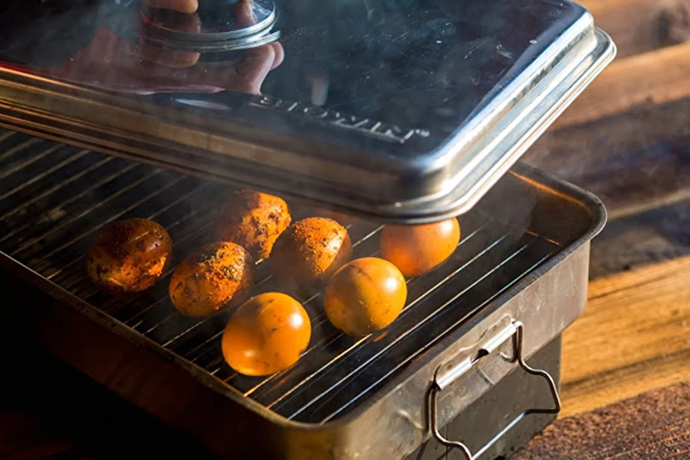 Smoked eggs