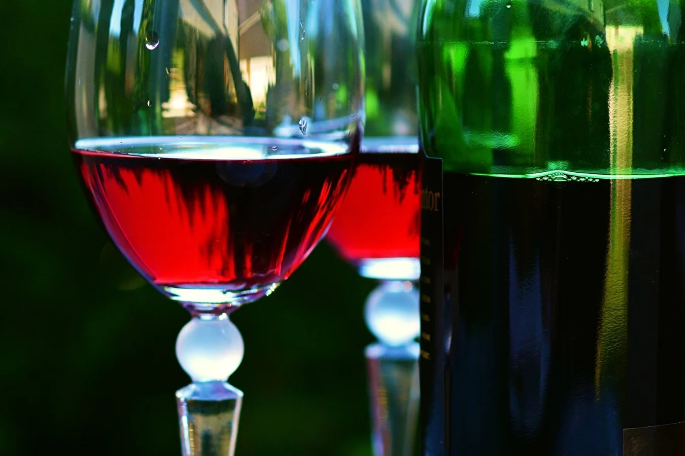 Homemade cherry-gooseberry wine
