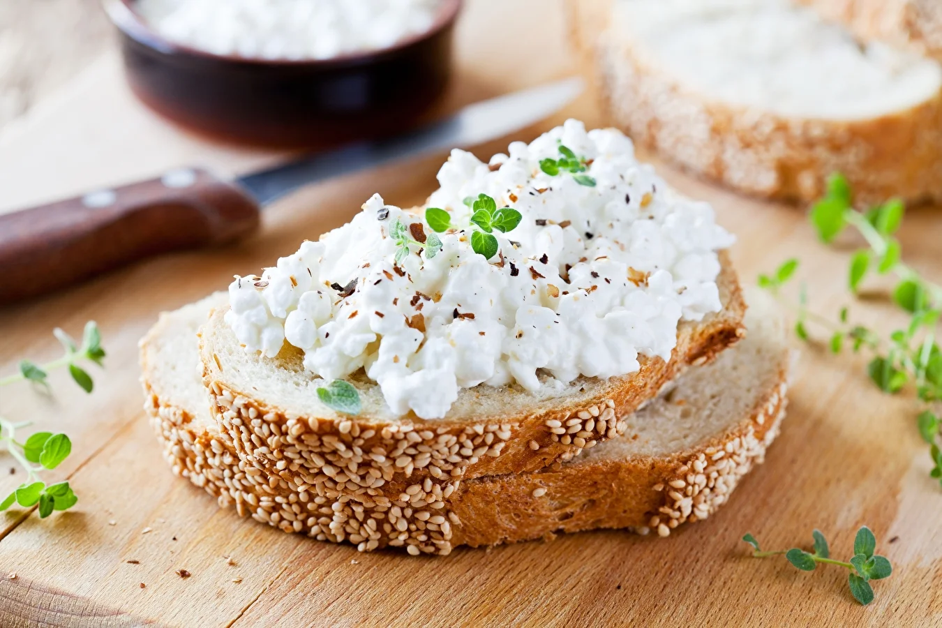 Homemade curd cheese