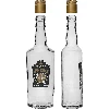 0.5 L bottle, with screw cap, "Whisky" print - 4 pcs - 4 ['homemade whisky bottle', ' whisky bottle', ' glass bottle with screw cap', ' bottle with screw cap', ' 500 ml glass bottle', ' 0.5 L bottle', ' bottles with print', ' bottle with print', ' whiskey bottle']