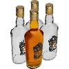 0.5 L bottle, with screw cap, "Whisky" print - 4 pcs  - 1 ['homemade whisky bottle', ' whisky bottle', ' glass bottle with screw cap', ' bottle with screw cap', ' 500 ml glass bottle', ' 0.5 L bottle', ' bottles with print', ' bottle with print', ' whiskey bottle']