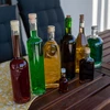 0,5 L glass bottle Dolcetto with T-cork , white - 9 ['alcohol bottle', ' decorated alcohol bottles', ' glass alcohol bottle', ' moonshine bottles for wedding party', ' liqueur bottle', ' decorated liqueur bottles']