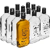 0.5 L hip flask bottle with screw cap and "Bimber" print - 12 pcs - 2 ['bottle', ' bottles', ' bottles with print', ' bottle for infusion liqueur', ' bottle for moonshine', ' alcohol bottle', ' bottle with print', ' glass bottle with print and stopper', ' 200 mL bottles with cork', ' set of corked bottles', ' for wedding reception', ' bottle for homemade liquor', ' bottle for a gift', ' hip flask bottle', ' moonshine barrels print']