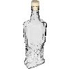 0,5 L Kredensowa glass bottle with cork - 3 ['decorative glass bottle', ' bottle with natural cork', ' liquor bottle']