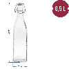 0,5 L Square glass swing top bottle - 2 ['alcohol bottle', ' decorated alcohol bottles', ' glass alcohol bottle', ' moonshine bottles for wedding party', ' liqueur bottle', ' wine bottle', ' wine bottles', ' liqueur']