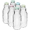 1 L bottle for juice with a twist-off cap - Ø43  - 1 ['juice bottle', ' glass bottle', ' kubuś bottle', ' 1 L bottle', ' juice bottles', ' 6x glass bottle for juice', ' juice', ' bottle for cream', ' bottles with cap', ' bottles with caps', ' click caps', ' coloured caps', ' grid pattern caps with print', ' bottle for lemonade', ' milkshakes', ' smoothies']