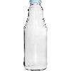 1 L bottle for juice with a twist-off cap - Ø43 - 3 ['juice bottle', ' glass bottle', ' kubuś bottle', ' 1 L bottle', ' juice bottles', ' 6x glass bottle for juice', ' juice', ' bottle for cream', ' bottles with cap', ' bottles with caps', ' click caps', ' coloured caps', ' grid pattern caps with print', ' bottle for lemonade', ' milkshakes', ' smoothies']