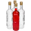 1 L ‘Ice Bottle‘ with Ø30/35 screw cap, 4 pcs - 2 ['Ice Bottle', ' ice bottle', ' 1L bottle', ' 1L bottles', ' set of 4 bottles', ' bottle with grooves', ' infusion liqueur bottle', ' infusion liqueur bottles', ' bottle for drinks', ' bottles for drinks', ' decorative bottle', ' icy bottle']