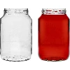 1000 ml twist-off jar with coloured Ø82/6 lid - 6 pcs - 4 ['preserving jar', ' 1 l preserving jar', ' jar with screw cap', ' jar with coloured cap', ' kitchen jar', ' glass jar', ' small jar', ' compote jar', ' mushroom jar', ' jam jar', ' screw top jars']