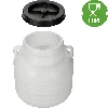 10l Barrel / Drum with handles , white colour - 2 ['barrel for cabbage', ' pickling barrel', ' pickling barrel', ' silage', ' cabbage', ' cucumber', ' for cucumber', ' stoneware', ' stoneware with lid', ' barrel with lid']