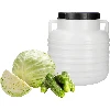 10l Barrel / Drum with handles , white colour - 3 ['barrel for cabbage', ' pickling barrel', ' pickling barrel', ' silage', ' cabbage', ' cucumber', ' for cucumber', ' stoneware', ' stoneware with lid', ' barrel with lid']