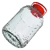 10l glass jar with plastic cap - 2 ['10 l', ' 10l', ' 10 liters', ' a 10 liter jar', ' a jar with a plastic lid']