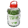 10l glass jar with plastic cap - 4 ['10 l', ' 10l', ' 10 liters', ' a 10 liter jar', ' a jar with a plastic lid']