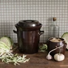 10l Stoneware / fermenting crock pot with water seal and lid - 2 ['cabbage fermentation pot', ' pot for pickled cucumbers', ' fermentation pot', ' 50l cabbage fermentation pot with water jacket', ' 50l cabbage fermentation pot', ' 20l cabbage fermentation pot with flange', ' fermentation clay pot', ' bolesławiec fermentation pots', ' castorama cabbage fermentation pot', ' 10l cabbage fermentation clay pot', ' rustic pot']