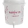 15 L fermentation container with a print, a tap, and a lid - 4 ['fermentation container', ' fermentation bucket', ' small fermentation bucket', ' fermentation container', ' fermentation container for wine', ' fermentation containers for wine', ' biowin fermentation bucket', ' browin fermentation bucket']