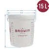 15 L fermentation container with a print and a lid - 10 ['fermentation container', ' fermentation bucket', ' small fermentation bucket', ' fermentation container', ' fermentation container for wine', ' fermentation containers for wine', ' biowin fermentation bucket', ' browin fermentation bucket']