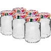 156 ml twist off glass jar with a coloured lid fi 53 - 6 pcs  - 1 ['jars', ' small jars', ' jar', ' glass jar', ' glass jars', ' jar with lid', ' jars for preserves', ' canning jars', ' jars for spices', ' jam jar', ' jar for jam', ' honey jar', ' jar for honey']