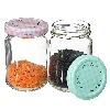 156 ml twist off glass jar with a coloured lid fi 53 - 6 pcs - 8 ['jars', ' small jars', ' jar', ' glass jar', ' glass jars', ' jar with lid', ' jars for preserves', ' canning jars', ' jars for spices', ' jam jar', ' jar for jam', ' honey jar', ' jar for honey']
