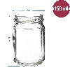 156 ml twist off glass jar with a coloured lid fi 53 - 6 pcs - 9 ['jars', ' small jars', ' jar', ' glass jar', ' glass jars', ' jar with lid', ' jars for preserves', ' canning jars', ' jars for spices', ' jam jar', ' jar for jam', ' honey jar', ' jar for honey']