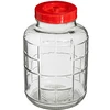 15l glass carboy with nylon straps and plastic cap for wine making, preserving  - 1 ['large jar', ' jar large', ' large glass jar', ' canning jar', ' for pickling', ' for cucumbers', ' for cabbage', ' industrial jar']