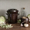 15l Stoneware / fermenting crock pot with water seal and lid - 2 ['cabbage fermentation pot', ' pot for pickled cucumbers', ' fermentation pot', ' 50l cabbage fermentation pot with water jacket', ' 50l cabbage fermentation pot', ' 20l cabbage fermentation pot with flange', ' fermentation clay pot', ' bolesławiec fermentation pots', ' castorama cabbage fermentation pot', ' 10l cabbage fermentation clay pot', ' rustic pot']