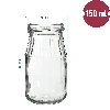 180ml twist off glass jar with coloured lid Ø53 - 8 pcs. - 9 ['jars', ' small jars', ' jar', ' glass jar', ' glass jars', ' jar with lid', ' jars for preserves', ' canning jars', ' jars for spices', ' jam jar', ' jar for jam', ' honey jar', ' jar for honey ']
