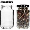 190 ml twist off glass jar with coloured lid Ø53 - 8 pcs. - 6 ['jars', ' small jars', ' jar', ' glass jar', ' glass jars', ' jar with lid', ' jars for preserves', ' canning jars', ' jars for spices', ' jam jar', ' jar for jam', ' honey jar', ' jars TO 190 ml']