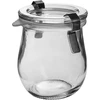 "190ml ""Round tummy"" glass weck jar with steel clips / clamps"  - 1 