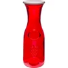 1l Grappa glass carafe with lid , red  - 1 