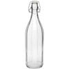 1l swing top glass bottle with decorative stripes  - 1 