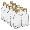 200 ml Hip flask glass bottle with screw cap , 10pcs.  - 1 ['bottles', ' tinctures', ' tincture bottles', ' home-made liquor', ' home-made liquor', ' home-made liquor', ' tincture bottle with screw cap', ' bottle with screw cap', ' bottle with screw cap']
