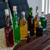 200 ml Hip flask glass bottle with screw cap , 10pcs. - 11 ['bottles', ' tinctures', ' tincture bottles', ' home-made liquor', ' home-made liquor', ' home-made liquor', ' tincture bottle with screw cap', ' bottle with screw cap', ' bottle with screw cap']