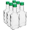 200ml glass bottle Butelka Klasztorna with screw cap, white - 6pcs.  - 1 
