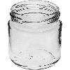 212 ml twist-off jar with burgundy lids Ø 66 mm - 6 pcs - 4 ['set of jars', ' pickling jars', ' jam jars', ' jam jar', ' jars with screw caps', ' jars fi 66', ' jars with screw caps 4 hooks', ' jars with burgundy caps', ' for preserves', ' for dry product', ' container for spices']