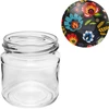 212ml twist off glass jar with coloured lid Ø66 - 6 pcs. - 8 ['jar', ' jar', ' small jar', ' spice jar']