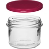 235 ml twist-off jar with burgundy lids - 6 pcs - 3 ['set of jars', ' pickling jars', ' jam jars', ' jam jar', ' jars with screw caps', ' jars fi 82', ' jars with screw caps 6 hooks', ' jars with burgundy caps', ' for preserves', ' for preserves']