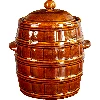 25 L Stoneware - barrel crock pot with water seal ['barrel for cabbage', ' pickling barrel', ' pickling barrel', ' silage', ' cabbage', ' cucumber', ' for cucumber', ' stoneware', ' stoneware with lid', ' barrel with lid']