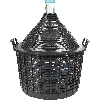 25 L wine demijohn in a plastic basket  - 1 ['demijohn', ' wine bottle', ' wine carboy', ' for beer', ' for fermentation', ' homemade wine', ' glass carboy for wine', ' for infusion liquors', ' for mead']