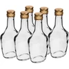 250 ml glass bottle with screw cap, 6 pcs.  - 1 ['alcohol bottle', ' decorated alcohol bottles', ' glass alcohol bottle', ' moonshine bottles for wedding party', ' liqueur bottle', ' decorated liqueur bottles']
