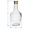 250 ml glass bottle with screw cap, 6 pcs. - 3 ['alcohol bottle', ' decorated alcohol bottles', ' glass alcohol bottle', ' moonshine bottles for wedding party', ' liqueur bottle', ' decorated liqueur bottles']