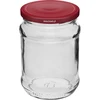 250 ml twist-off jar with burgundy lids - 6 pcs - 2 ['set of jars', ' pickling jars', ' jam jars', ' jam jar', ' jars with screw caps', ' jars fi 66', ' jars with screw caps 4 hooks', ' jars with black caps', ' for preserves', ' for dry products', ' 0', '25 l']