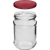 250 ml twist-off jar with burgundy lids - 6 pcs - 3 ['set of jars', ' pickling jars', ' jam jars', ' jam jar', ' jars with screw caps', ' jars fi 66', ' jars with screw caps 4 hooks', ' jars with black caps', ' for preserves', ' for dry products', ' 0', '25 l']