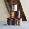250 ml twist-off jar with burgundy lids - 6 pcs - 5 ['set of jars', ' pickling jars', ' jam jars', ' jam jar', ' jars with screw caps', ' jars fi 66', ' jars with screw caps 4 hooks', ' jars with black caps', ' for preserves', ' for dry products', ' 0', '25 l']