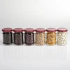 250 ml twist-off jar with burgundy lids - 6 pcs - 6 ['set of jars', ' pickling jars', ' jam jars', ' jam jar', ' jars with screw caps', ' jars fi 66', ' jars with screw caps 4 hooks', ' jars with black caps', ' for preserves', ' for dry products', ' 0', '25 l']