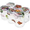 250 ml twist off "Quarter"" glass jar with coloured lid Ø66 - 6 pcs. - 8 ['jars with screw caps', ' twist-off jars', ' jam jars', ' compote jars', ' preserves', ' salad jars', ' decorative screw caps']