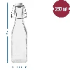250ml Square glass swing top bottle - 2 ['alcohol bottle', ' decorated alcohol bottles', ' glass alcohol bottle', ' moonshine bottles for wedding party', ' liqueur bottle', ' wine bottle', ' wine bottles', ' liqueur']