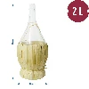 2l Fiasco wicker wrapped glass bottle - 2 ['alcohol bottle', ' decorated alcohol bottles', ' glass alcohol bottle', ' moonshine bottles for wedding party', ' liqueur bottle', ' wine bottle', ' wine bottles', ' liqueur']
