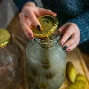 2l twist off glass jar with golden lid Ø82/6 - 6 pcs. - 4 ['jars', ' glass jar', ' glass jars', ' jar with lid', ' jar for pickled cucumbers', ' jar for cucumbers', ' liqueur jar', ' jar for liqueurs']