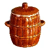 3,2 L Stoneware - barrel crock pot with lid  - 1 ['barrel for cabbage', ' pickling barrel', ' pickling barrel', ' silage', ' cabbage', ' cucumber', ' for cucumber', ' stoneware', ' stoneware with lid', ' barrel with lid']